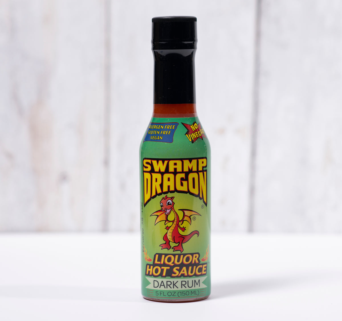 5 ounce bottle of Swamp Dragon Rum Hot Sauce