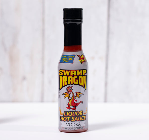 5 ounce bottle of Swamp Dragon Vodka Hot Sauce