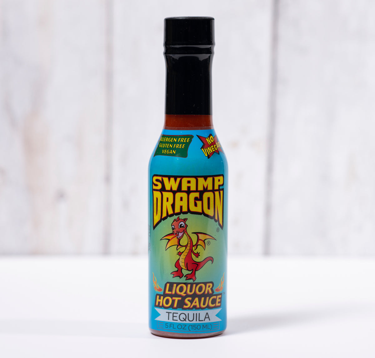 5 ounce bottle of Swamp Dragon Tequila Hot Sauce